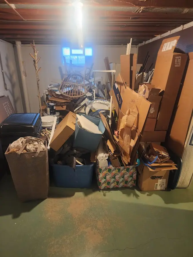 Roll-off dumpster container at job site for Construction Dumpster Rental in Chardon